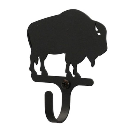 Village Wrought Iron Village Wrought Iron WH-186-S Buffalo Wall Hook Small - Black WH-186-S